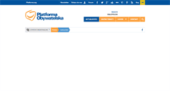 Desktop Screenshot of malopolski.platforma.org