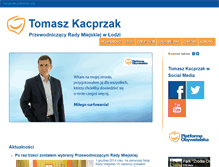 Tablet Screenshot of kacprzak.platforma.org