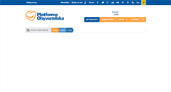 Desktop Screenshot of lodz.platforma.org